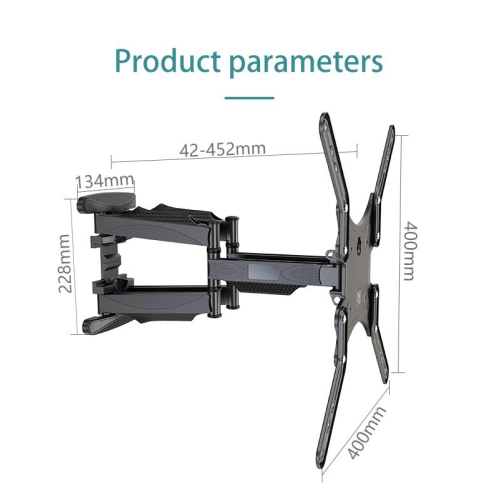 TV Wall Mount Full Motion for Most 32-60 Inches LED LCD TV/Monitor, Computer Monitor Mount with Articulating Arms
