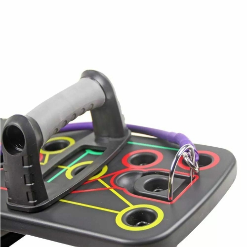 Système multifonction 10-en-1 avec planche à pousser ISTAR, barre d’entraînement pliable pour l’entraînement musculaire, appareil de mise en forme à