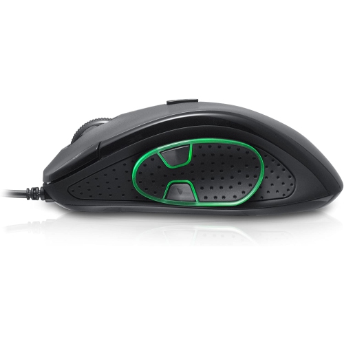 PUREX Technology 3000 DPI High Precision Wired Optical Gaming Mouse with adjustable Thumb-Rest - PXE-M720BU