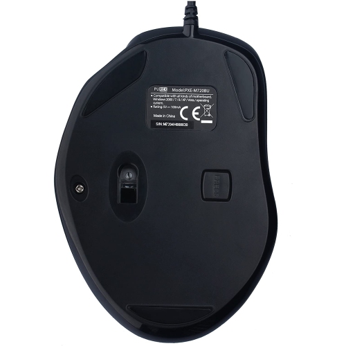 PUREX Technology 3000 DPI High Precision Wired Optical Gaming Mouse with adjustable Thumb-Rest - PXE-M720BU