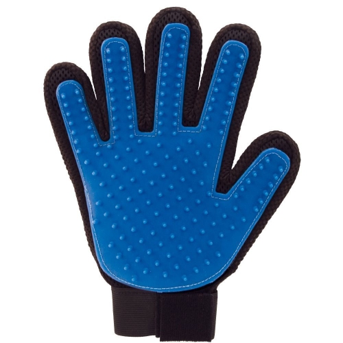 ISTAR Grooming Glove Gentle Deshading Brush Glove Efficient Belly Hair Remover Mitt Advanced Five Finger Design Perfect for Dog and Cat with Long and
