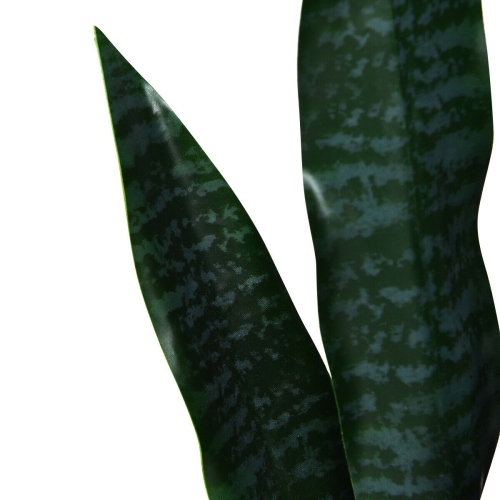 Gymax Artificial Snake Plant 35.5" Fake Sansevieria Indoor-Outdoor Decoration Green