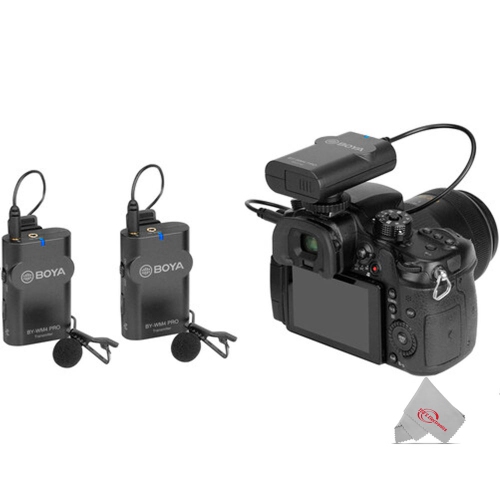 Boya BY-WM4 PRO-K2 Two-Person Digital Camera-Mount Wireless Omni Lavalier Microphone System