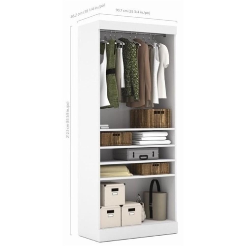 Pur 36" Closet Organizer Storage Unit - White