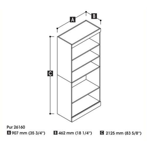 Pur 36" Closet Organizer Storage Unit - White