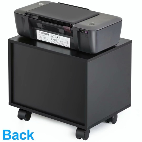 FITUEYES Mobile Printer Stand Under Desk Machine Work Modern File Cabinet Cart with Wheels, PS304003WB