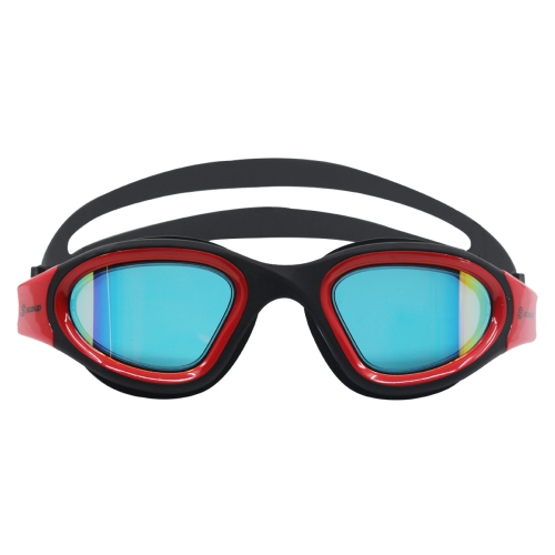 Scaup BALOS Pro Swimming Goggles - Anti-Fog Swim Goggles with UV Protection for Adults, Red