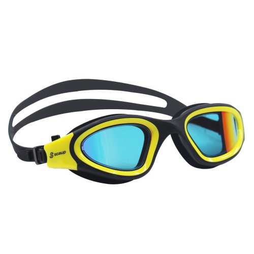 Scaup BALOS Pro Swimming Goggles - Anti-Fog Swim Goggles with UV Protection for Adults, Yellow
