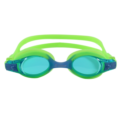 SCAUP Lunettes de Natation pour Enfants BAY - Lunettes de Plongée Anti-Buée avec Protection UV, 7 Ans +, Vert
