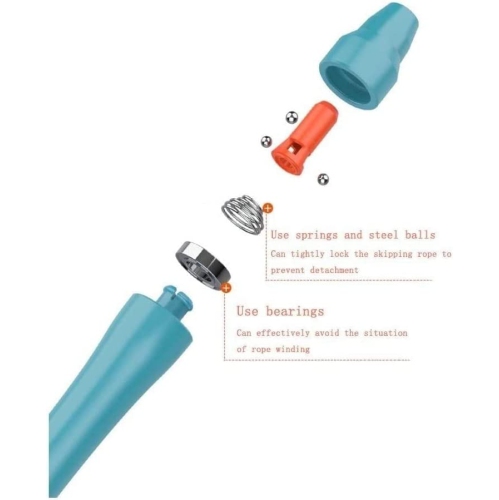 Jump Rope, Tangle-Free Rapid Speed Jumping Rope Cable with Ball Bearings for Women, Men, and Kids