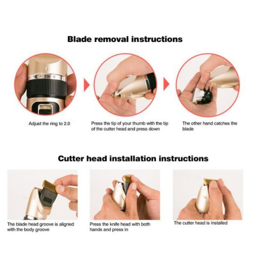 ISTAR Dog Clippers Low Noise Pet Clippers Rechargeable Dog Trimmer Cordless Pet Grooming Tool Professional Dog Hair Trimmer