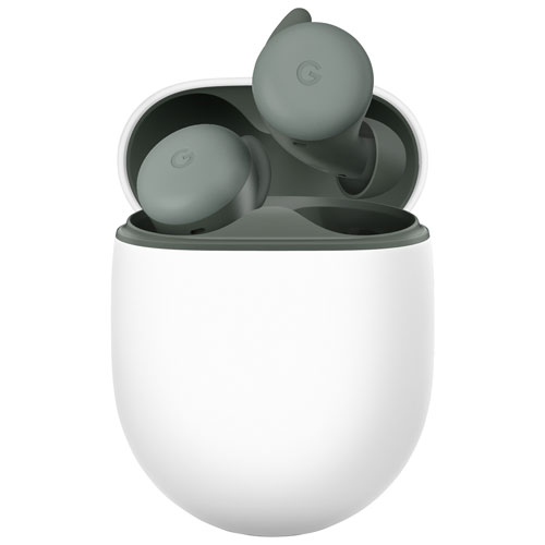 Écouteurs boutons 100 % sans fil à isolation sonore Pixel Buds A-Series de Google - Vert olive foncé