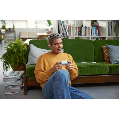 Écouteurs boutons 100 % sans fil à isolation sonore Pixel Buds A-Series de Google - Clairement blanc