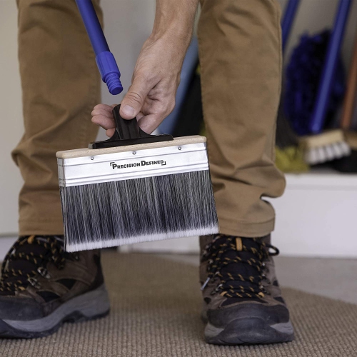 Precision Defined Deck Stain Brush | Large 7-Inch Deck Brush for Paints, Stains and Sealers