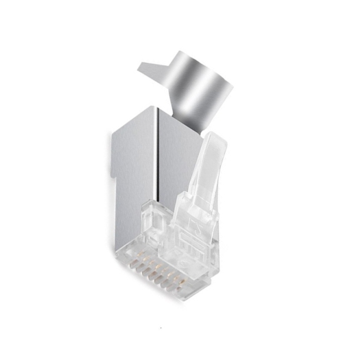 CAT7 Crystal Head Dovetail Clip Plug RJ45 Connector Network Cable Adapter - axGear