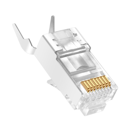 CAT7 Crystal Head Dovetail Clip Plug RJ45 Connector Network Cable Adapter - axGear