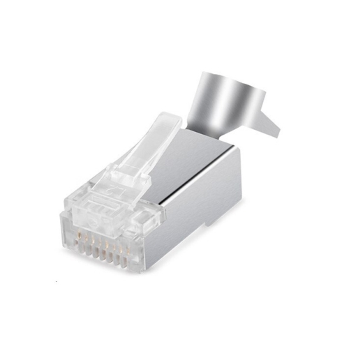 CAT7 Crystal Head Dovetail Clip Plug RJ45 Connector Network Cable Adapter - axGear