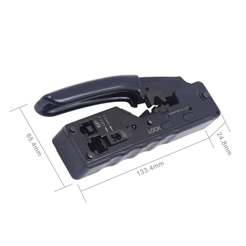 RJ45 RJ11 RJ12 Network Ethernet Cable Crimping Tool Compact Modular Crimper - axGear