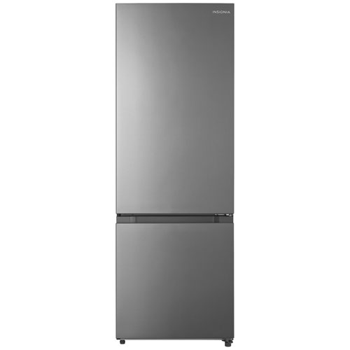 Insignia 24" 10.9 Cu. Ft. Bottom Freezer Refrigerator - Stainless steel