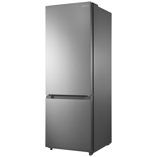 Insignia 24" 11.5 Cu. Ft. Bottom Freezer Refrigerator - Stainless steel