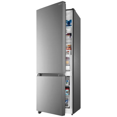 Insignia 24" 11.5 Cu. Ft. Bottom Freezer Refrigerator - Stainless steel