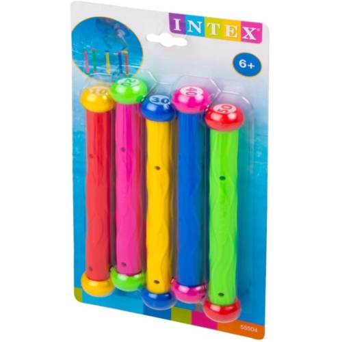 Intex - Ensemble de 5 Bâtons Colorées pour Piscine, Multicolore