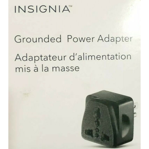 INSIGNIA GROUNDED POWER ADAPTER - (NS-TPLUGNA-C) OPEN BOX by MEDIARAIN - Open Box condition - CA$5.00