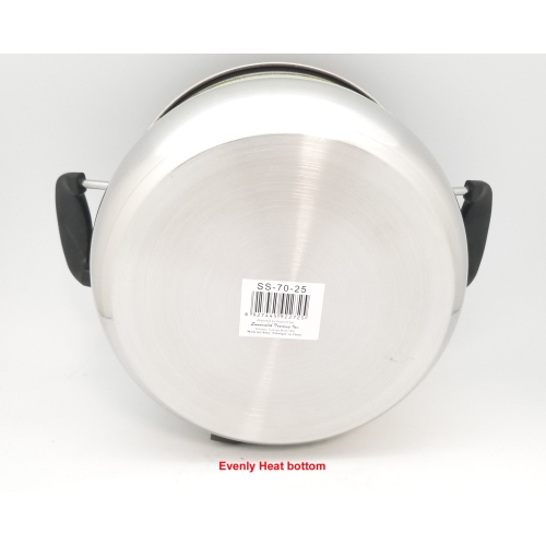 Sunwealth Multi-purpose Japanese style Stainless Steel Steamer - 5.9 Quarts