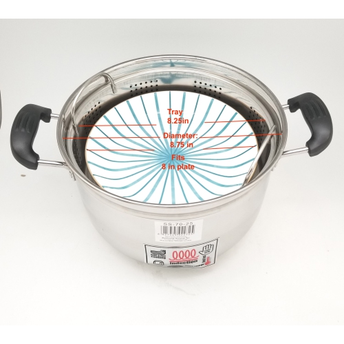 Sunwealth Multi-purpose Japanese style Stainless Steel Steamer - 5.9 Quarts