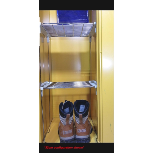 Sunwealth Heavy Duty Universal Locker / Cabinet Shelf - 32cm Height - Set of 2