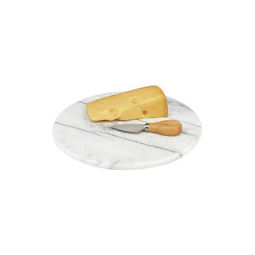 Sunwealth Natural Marble Pastry Board - 35cm Diameter