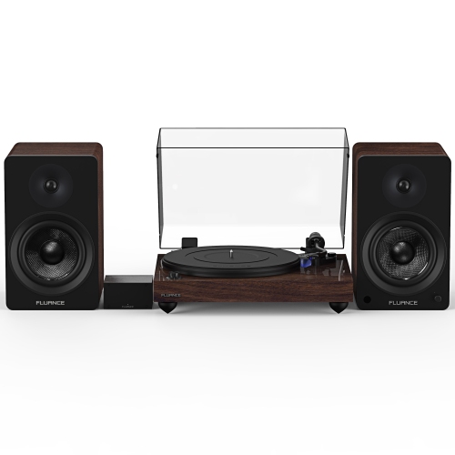 FLUANCE  Rt84 Reference High Fidelity Vinyl Turntable, Pa10 Phono Preamp And Ai61 Powered 6.5" Stereo Bookshelf Speakers