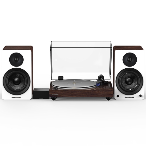 FLUANCE  Rt85 Reference High Fidelity Vinyl Turntable, Pa10 Phono Preamp And Ai61 Powered 6.5" Stereo Bookshelf Speakers