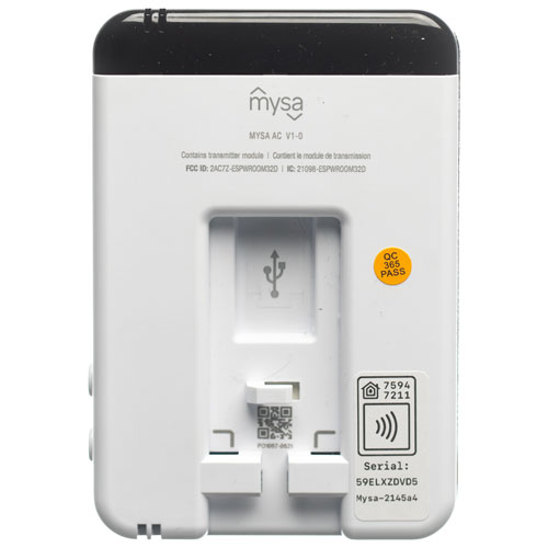 Mysa Smart Thermostat for Air Conditioners and Mini-Splits - White