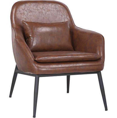 Bronte Living Leatherette Accent Chair, Faux Leather Club Chairs Canada