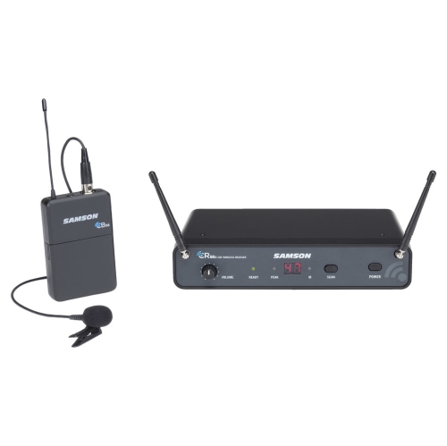 Samson Concert 88 Lavalier 16-Channel True Diversity UHF Wireless System with LM5 Lavalier Microphone - K-Band