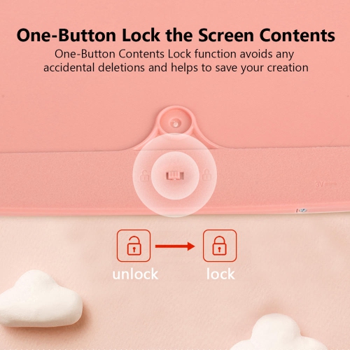 Tableau à griffonner électronique 10 po - Rose