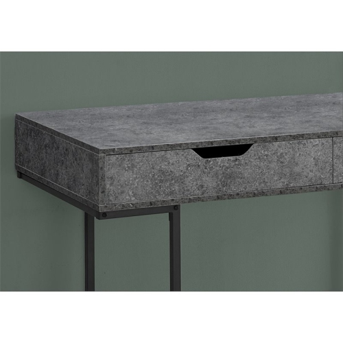 Computer Desk Home Office Laptop Storage Drawers 48"L Work Metal Grey