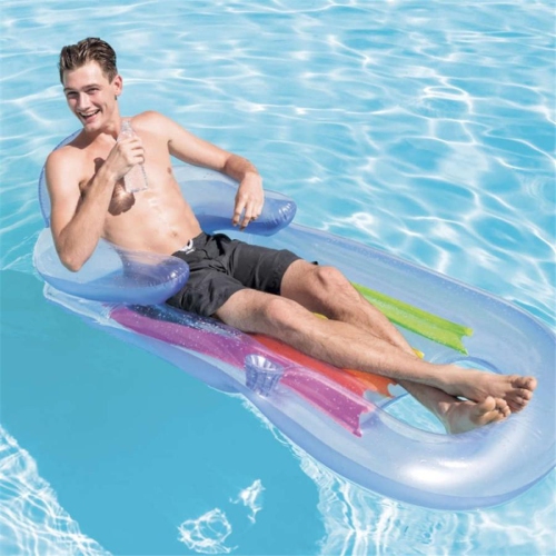 Intex - Inflatable Pool Chair, 63 '' x 33.5 '', Blue