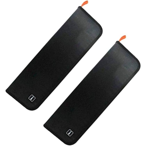 2 Pack Men’s Travel Tie Case Holder, Portable Storage Box for Cufflinks Necktie Tie Clips, Gift for Men