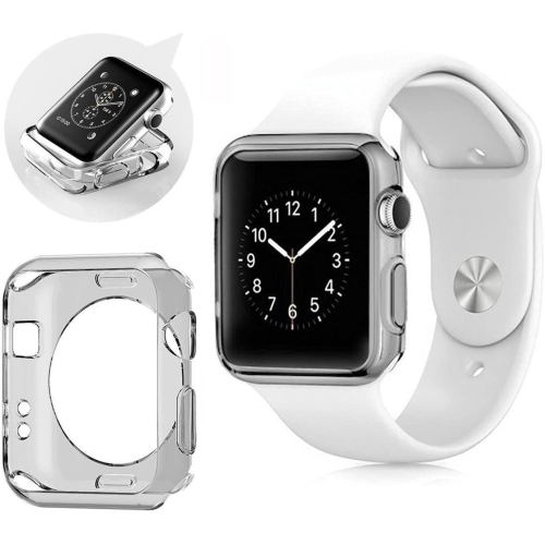 Navor Unique Slim Protective Case Cover Soft TPU Bumper Scratch Resistant for Apple Watch Series 1-2-3…