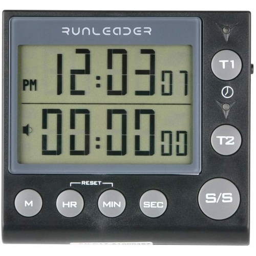 Minuterie numérique ACL à 2 canaux pour la cuisine avec horloge, alerte DEL, volume réglable, pour la cuisson, la cuisson, Friture, ragoût, grillage