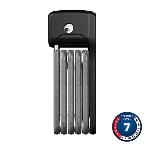 ABUS , Bordo Lite Mini 6055, Foldable Lock, Key, 5Mm, 60Cm, 2' In Black