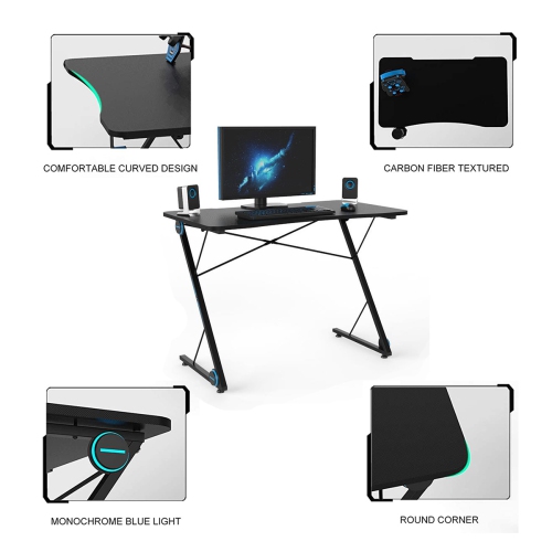 Bureau d’ordinateur/de jeu GD-43x de Boost Industries avec tapis de souris en prime