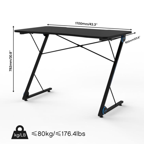 Bureau d’ordinateur/de jeu GD-43x de Boost Industries avec tapis de souris en prime