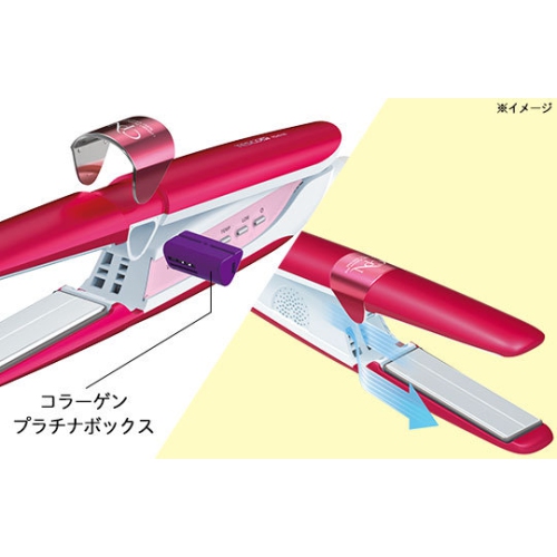 TESCOM – lisseur à cheveux Collagen, Platinum et nano-taille TCH54W