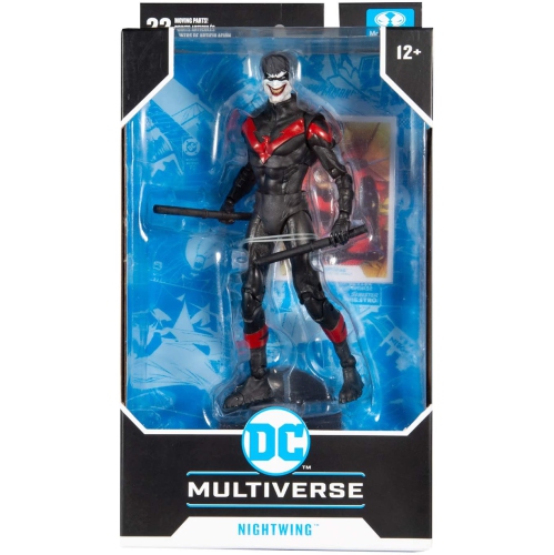 DC  Multiverse 7 Inch Action Figure Comic Series - Death Of The Family Nightwing Joker