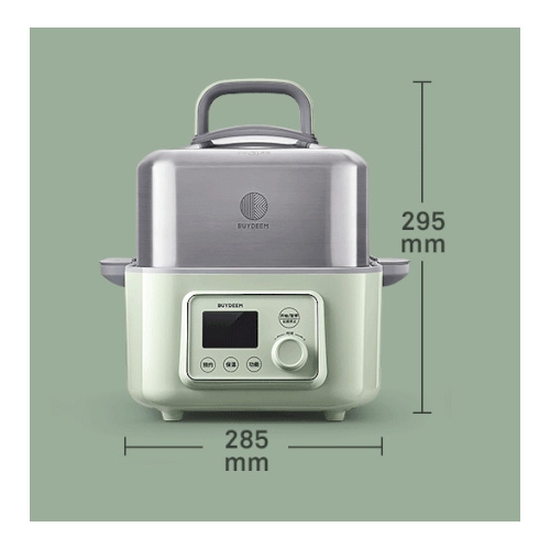 BUYDEEM G563 5-Quart Electric Food Steamer for Cooking - Cozy Greenish