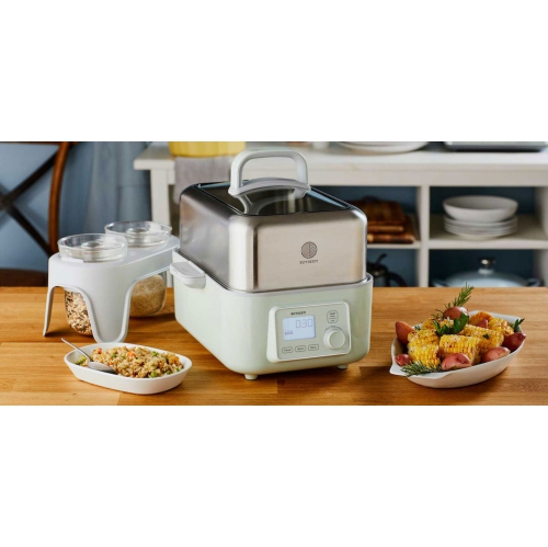 BUYDEEM G563 5-Quart Electric Food Steamer for Cooking - Cozy Greenish