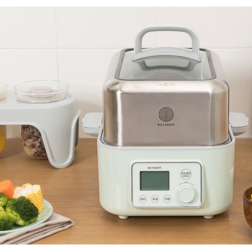 BUYDEEM G563 5-Quart Electric Food Steamer for Cooking - Cozy Greenish